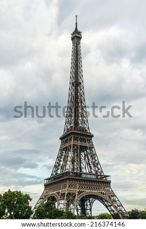 Similar – Eiffel Tower and Liberty statue in Paris