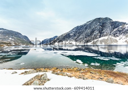 Tourism holidays and travel. Djupvatnet lake in Stranda More og Romsdal, Norway Scandinavia. Stock photo © 