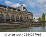 Tourism magnet Paris - tourist attraction art museum Musée d’Orsay on the River Seine