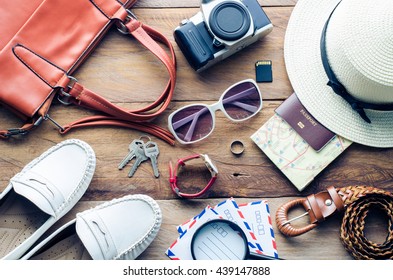 Tourism Planning Equipment Needed Trip On Stock Photo 439147888 ...