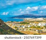 Tourist apartments in a small town in the province of Almeria, Spain.