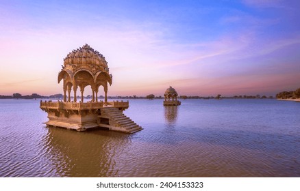 Tourist Attractions Gadsisar Lake of Jaisalmer, Rajasthan