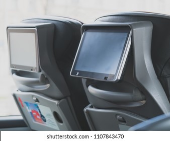 Tourist Bus With Built-in LCD Tablets.