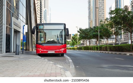 Tourist bus on the street of Dubai, United Arab Emirates. - Powered by Shutterstock