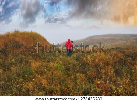 Similar – Unbekanntes Paar beim Spaziergang an der Küste