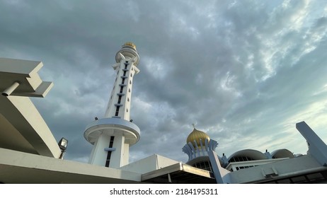 The Tourist Place Of Penang State Mosque At Malaysia.