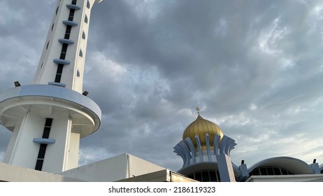 The Tourist Place Of Penang State Mosque At Malaysia.