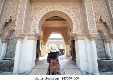 Tourist Is Sightseeing At Morocco Pavilion In Putrajaya District In Malaysia.