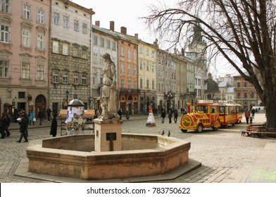 Tourist Tram In Lviv