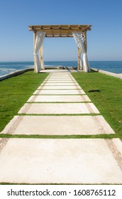 Tourist Walkway To Beachfront Wedding Pagoda