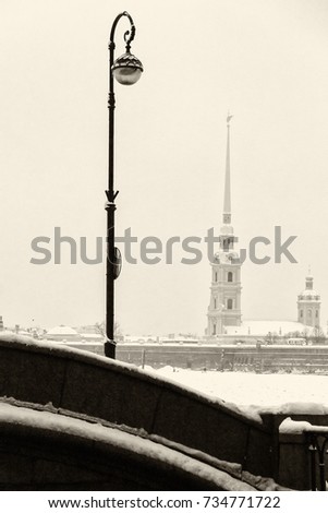 Similar – Hamburger Hafen im Winter