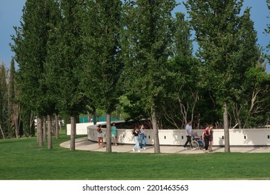 Tourists In The Krasnodar Park On June 18, 2022