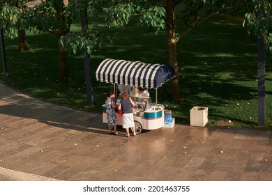 Tourists In The Krasnodar Park On June 18, 2022