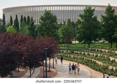 Tourists In The Krasnodar Park On June 18, 2022