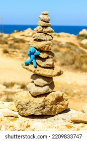 Tourists And Locals From All Around The World Come To Areas Of The Coastline Of Cyprus And Make The Fun And Iconic Rock Stacks.