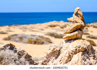 Tourists And Locals From All Around The World Come To Areas Of The Coastline Of Cyprus And Make The Fun And Iconic Rock Stacks.