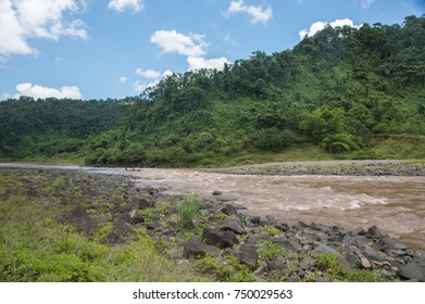 Tourists On Longboat Through Navua River Stock Photo 750029563 ...