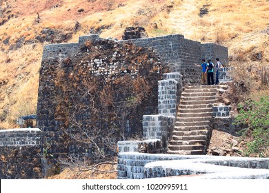 Tourists At Sinhagad Fort, Pune, Maharashtra