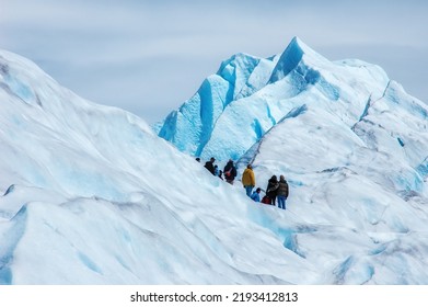 Tourists trekking on Perito Moreno Glacier in Los Glaciares National Park near El Calafate in Argentina, Patagonia, South America. - Powered by Shutterstock