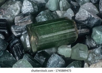 Tourmaline crystal from unknown location.