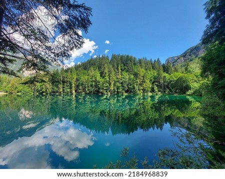 Similar – Foto Bild Beautiful cristal clear mountain lake in the alps