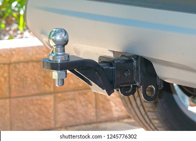 Tow Bar And Tow Ball On A Car