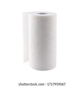 Towel Paper Over White Background