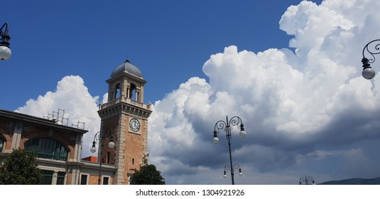 Tower among clouds