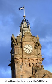 Tower Of The Balmoral Hotel Before Blue Sky, Edinburgh