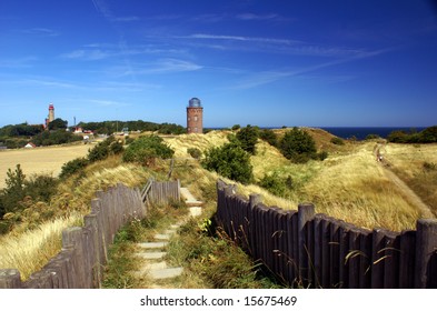 Tower Of Beacon On Rugenisland In Nord Germany