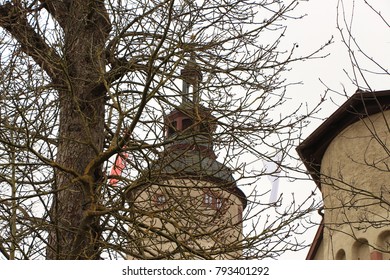 Tower behind the trees