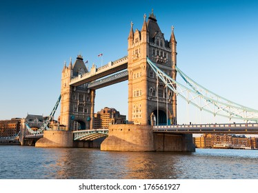 Tower Bridge in London in the late afternoon - Shutterstock ID 176561927