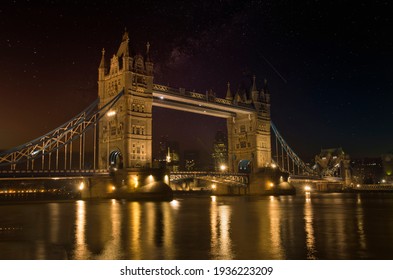 Tower Bridge At Night, London, UK
