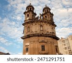 Tower of the Church of Our Lady of Pilgrims in Pontevedra, Galicia, Spain