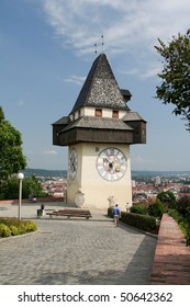 tower with clock on a hill