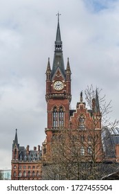 The Tower Clock Of St. Pancras Station In London