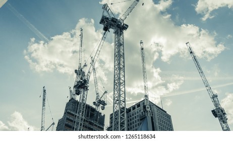 Tower Crane Building Sky Scraper