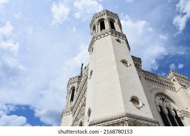 Tower Detail Of The Lyon Cathedral In France