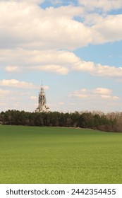 A tower in a field