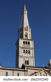 Tower Of Ghirlandina (Garland), Modena, Emilia-Romagna, Italy, Romanesque Architecture