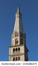 Tower Of Ghirlandina (Garland), Modena, Emilia-Romagna, Italy, Romanesque Architecture, Detail