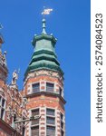 Tower of the historic Great Armoury in Gdansk, Poland