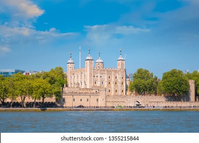 The Tower Of London, A Historic Castle Founded In 1066 As Part Of The Norman Conquest Of England