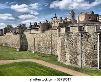 The Tower Of London, Medieval Castle And Prison - High Dynamic Range HDR
