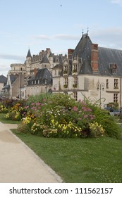 The Tower Of The Main Facade Of The Castle Of Clos LucÃ?Â¨Ã?Â¨, In The Ancient Village Of Amboise, Loire Valley