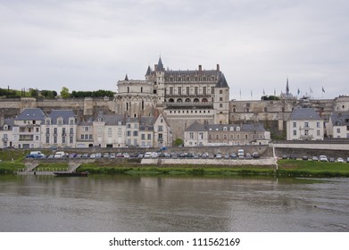 The Tower Of The Main Facade Of The Castle Of Clos LucÃ?Â¨Ã?Â¨, In The Ancient Village Of Amboise, Loire Valley