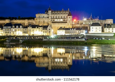 The Tower Of The Main Facade Of The Castle Of Clos LucÃ?Â¨Ã?Â¨, In The Ancient Village Of Amboise, Loire Valley