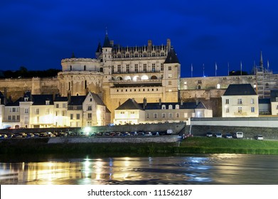 The Tower Of The Main Facade Of The Castle Of Clos LucÃ?Â¨Ã?Â¨, In The Ancient Village Of Amboise, Loire Valley