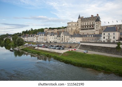 The Tower Of The Main Facade Of The Castle Of Clos LucÃ?Â¨Ã?Â¨, In The Ancient Village Of Amboise, Loire Valley