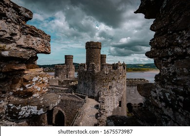 Tower Of The Medieval Castle Of Conwy
